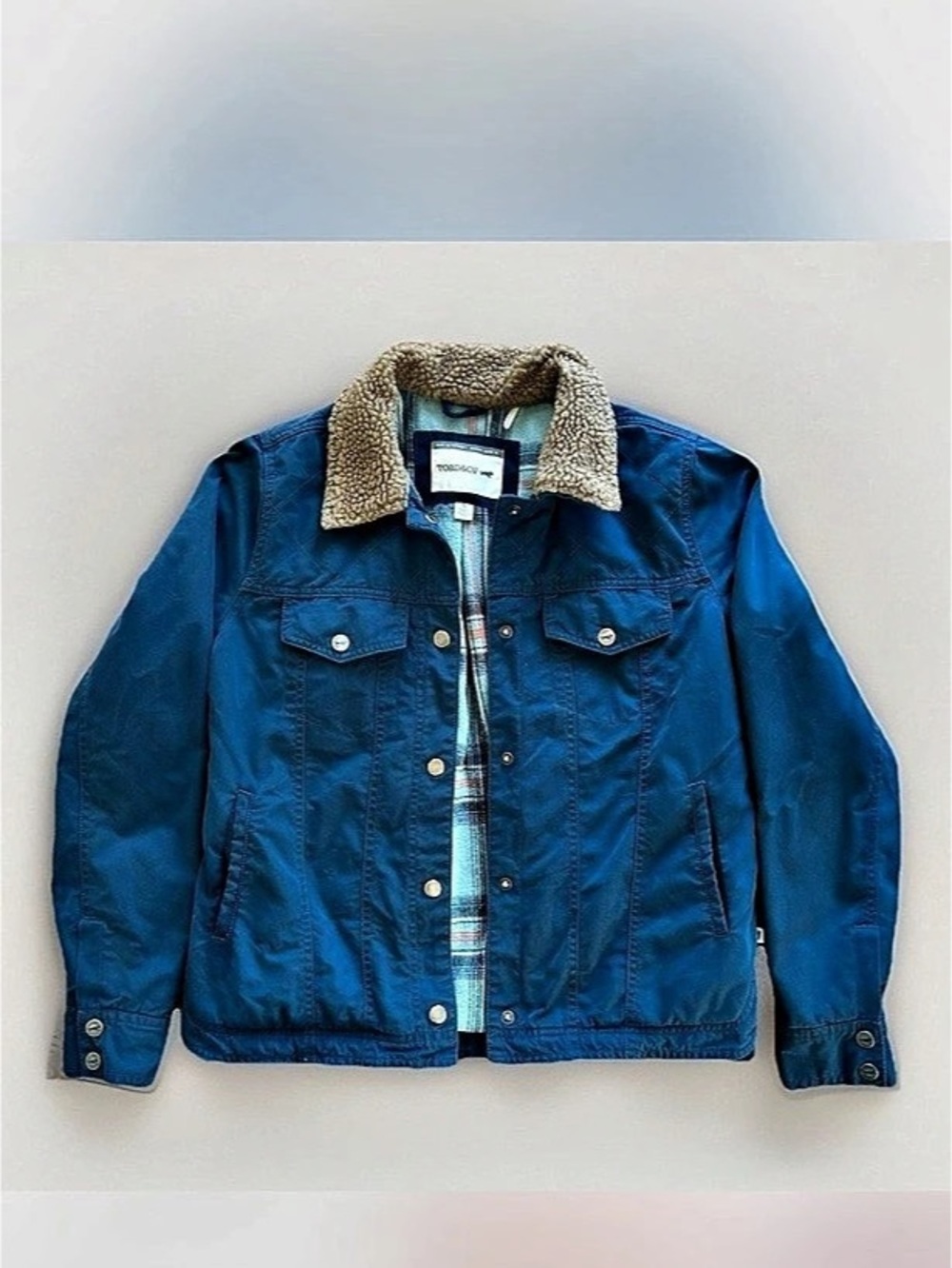 Toad & Co Blue Sherpa Collar Jacket
